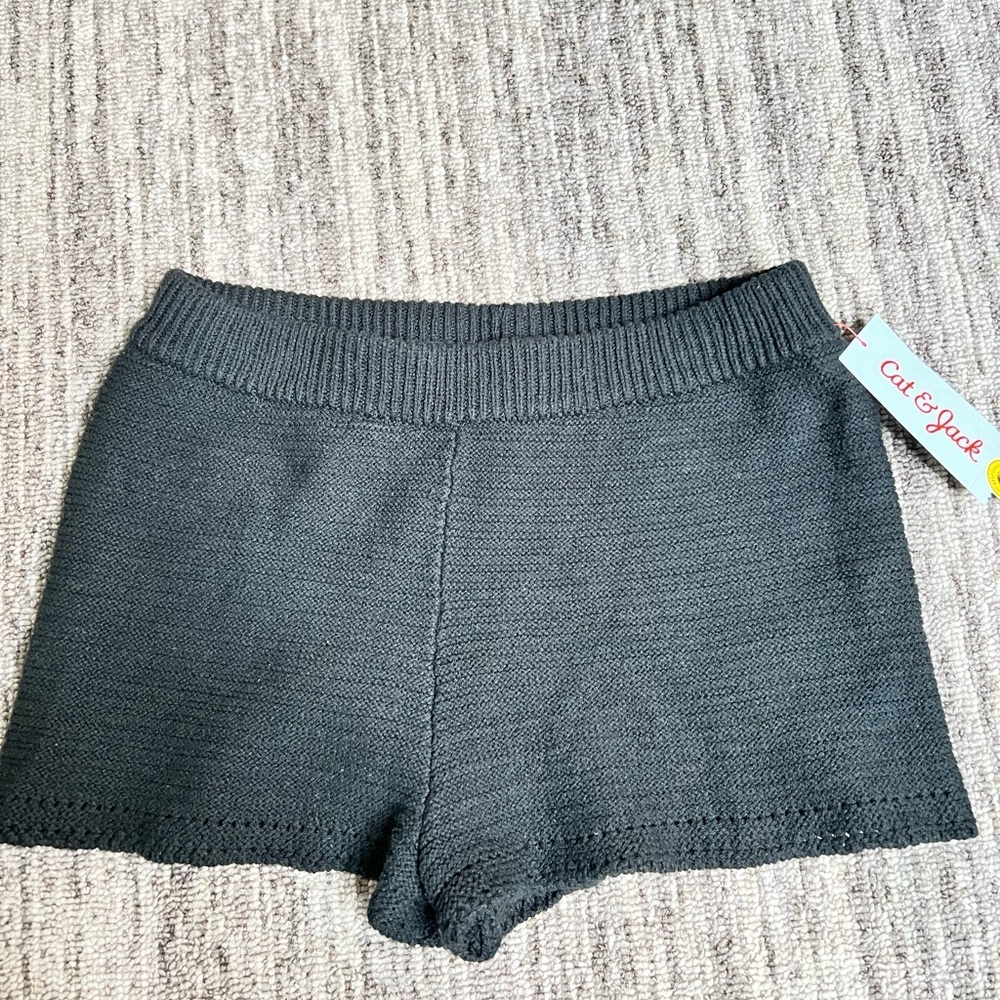 Cat & Jack - Girl’s Black Knit Shorts Size L (10/12)